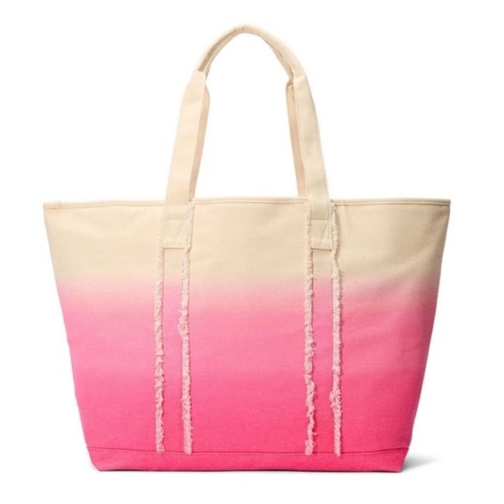 Victoria's Secret Pink and Cream Ombre Tote Bag - Picture 3 of 3